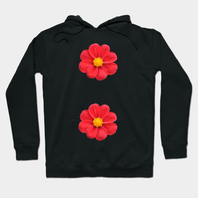 Red discount flower hoodie
